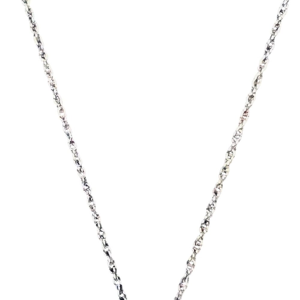 Affinity Diamonds Sterling Silver Necklace With Round Diamond Pendant (5999) - Picture 7 of 8